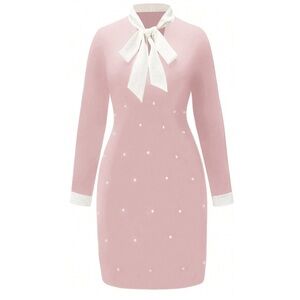 Women's Beaded Studs Decor Knot Collar
Dress